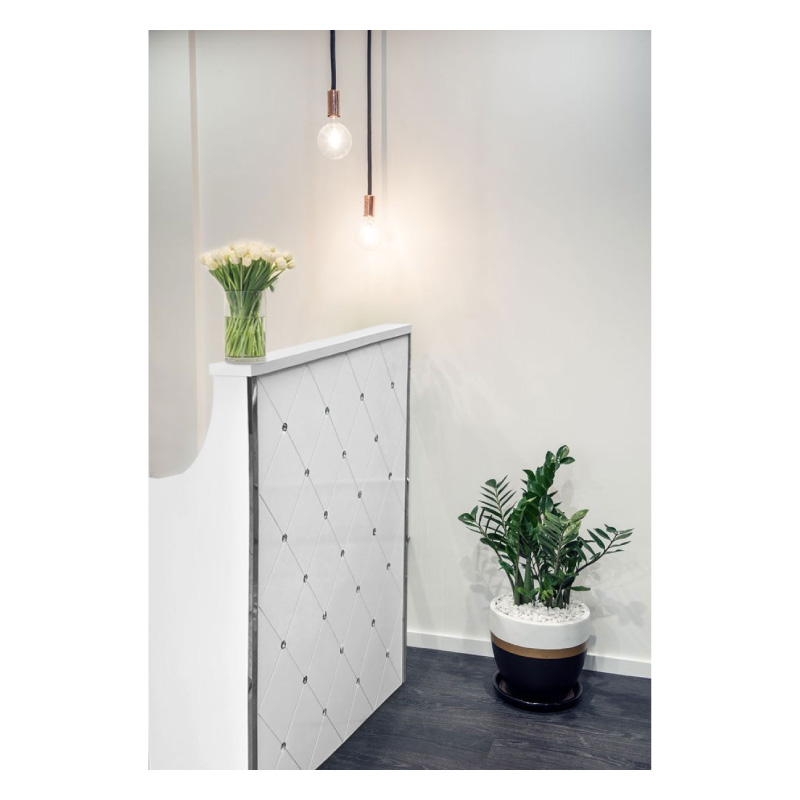 Mueble Recepción Estética Peluquería Barbería Gran Shopping Blanco