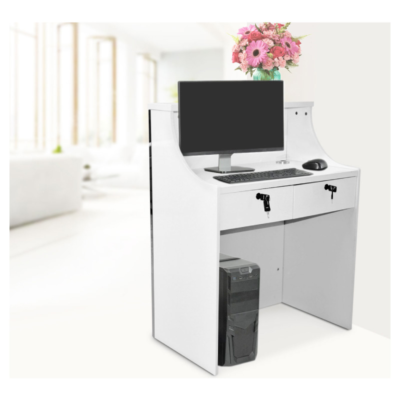 Mueble Recepción Estética Peluquería Barbería Gran Shopping Blanco