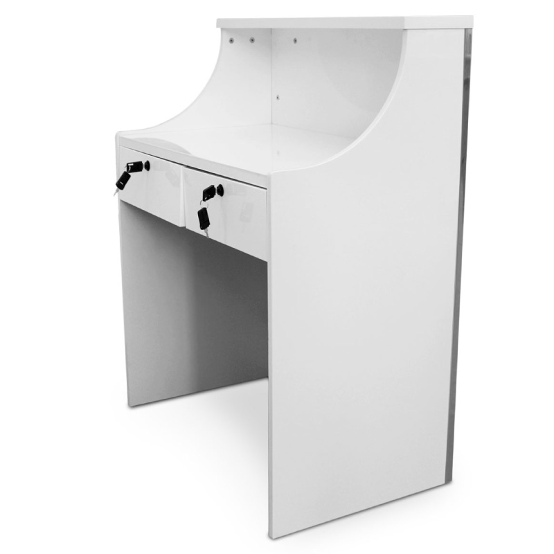 Mueble Recepción Estética Peluquería Barbería Gran Shopping Blanco