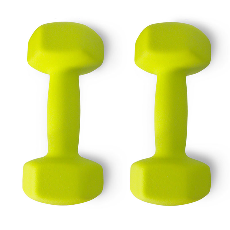 Par de Mancuernas Hexagonales 10 Libras Neopreno 