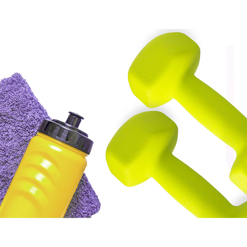 Par de Mancuernas Hexagonales 10 Libras Neopreno 