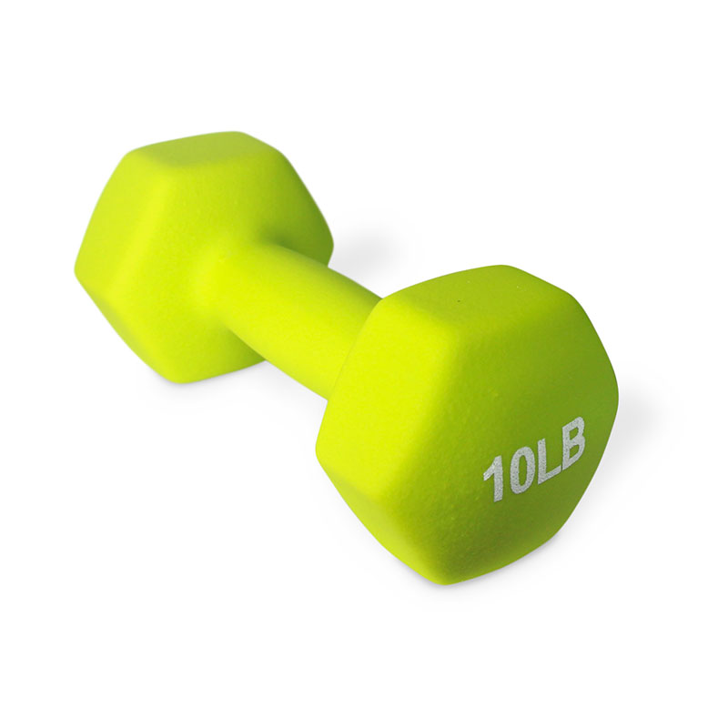 Par de Mancuernas Hexagonales 10 Libras Neopreno 