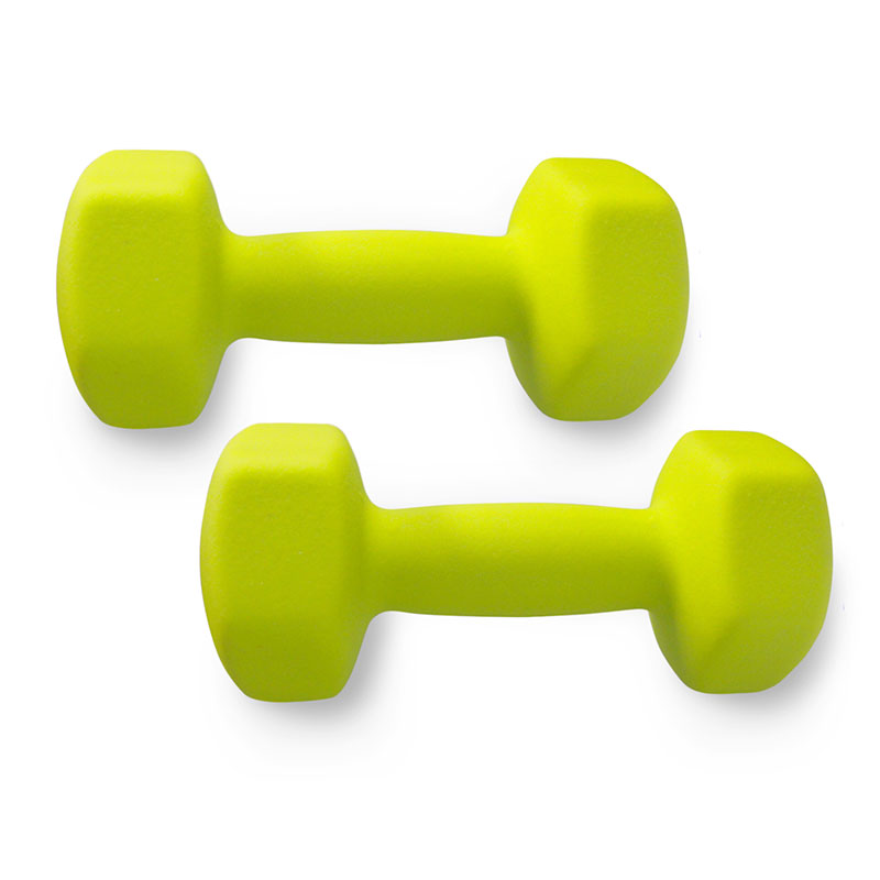 Par de Mancuernas Hexagonales 10 Libras Neopreno 