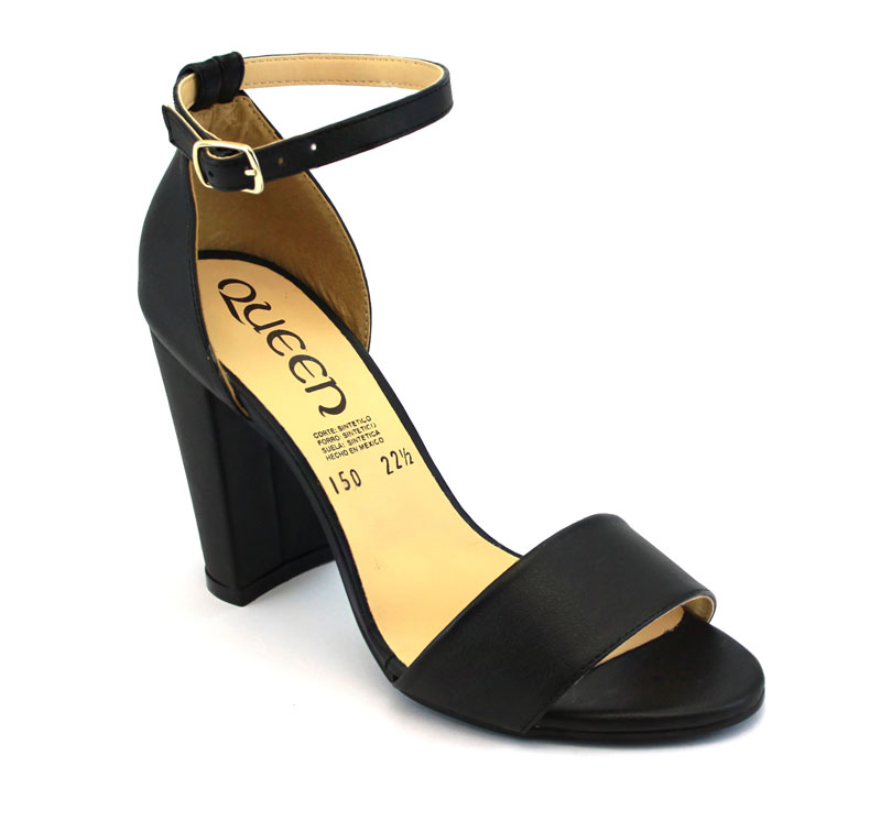 Zapatilla QUEEN con pulcera y tacón cuadrado