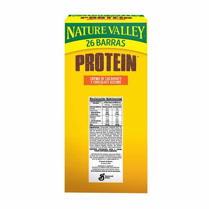 Barra de Proteína con Chocolate, Nature Valley, 26 piezas de 40g c/u.