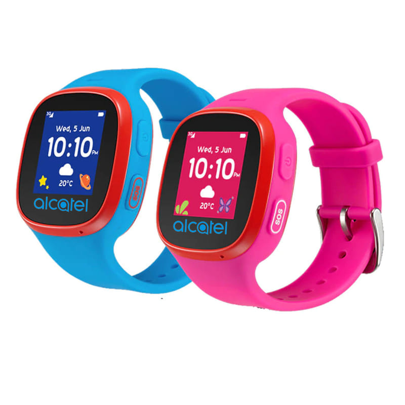 Oferta 2 Reloj inteligente TCL smartwatch para niños 3G - MT30W - Rosa y Azul / Incluye SIM listo para usar