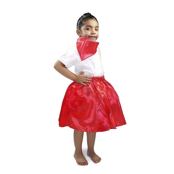 Disfraz Falda Vaselina Roja Zizoi