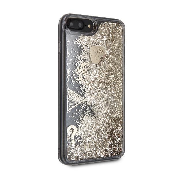 Funda Case Tpu Guess Glitter Dorado iPhone 6,7,8 Plus Orig