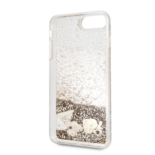 Funda Case Tpu Guess Glitter Dorado iPhone 6,7,8 Plus Orig