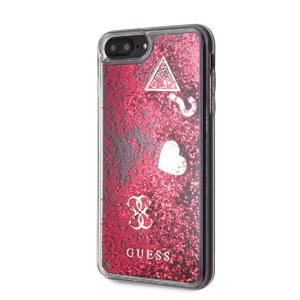 Funda Case Guess Brillos Liquidos Roja iPhone 6,7,8 Plus