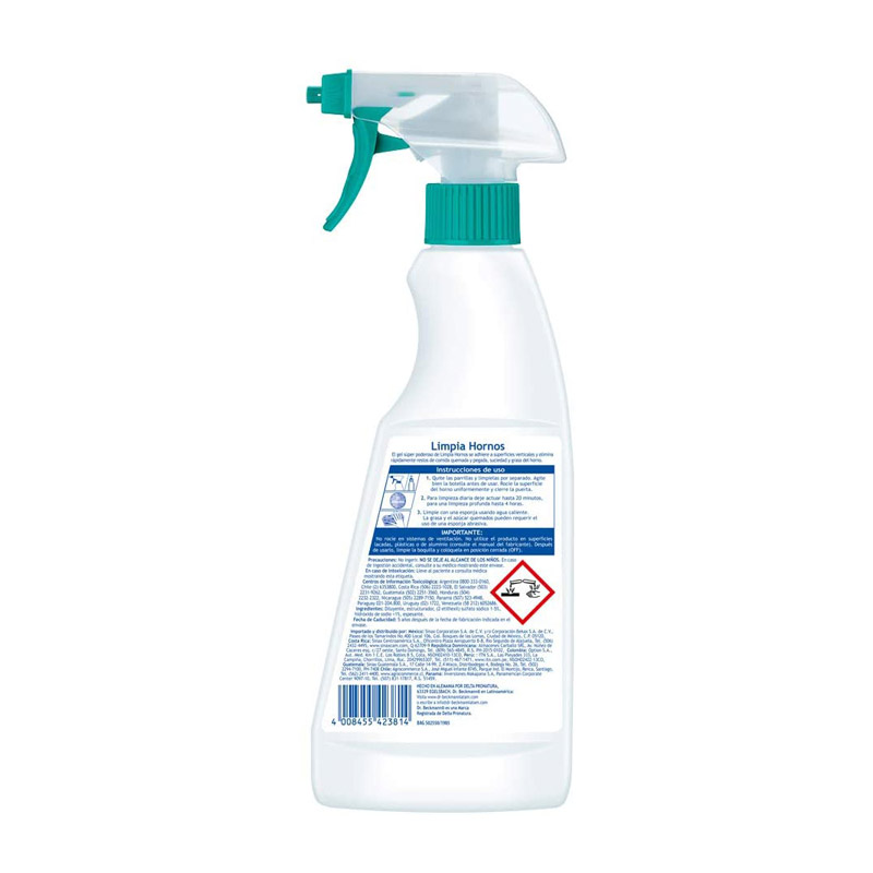 limpia hornos dr beckmann atomizador 375ml desengrasante quita grasa 