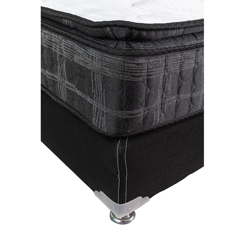 Colchón Individual Restonic Native + Box Black Dicasa + Sábanas + Protector