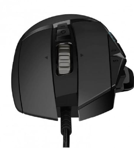 Mouse alámbrico HERO Negro Óptico 16000 DPI