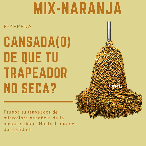 Trapeador de microfibra española Suave ligero y absorbente