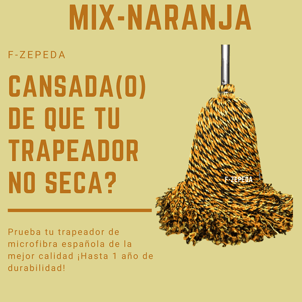 Trapeador de microfibra española Suave ligero y absorbente