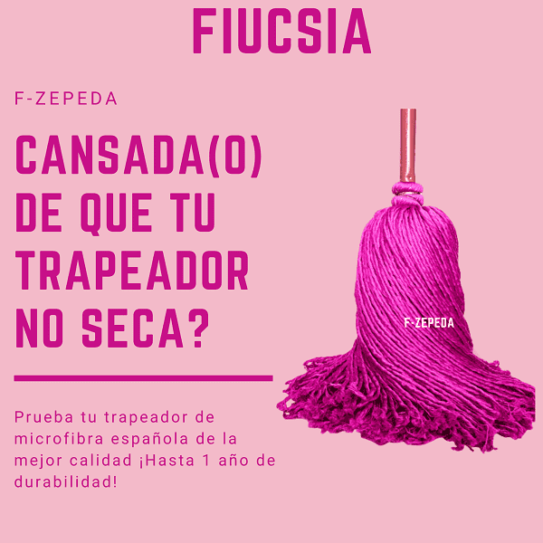Trapeador de microfibra española Suave ligero y absorbente
