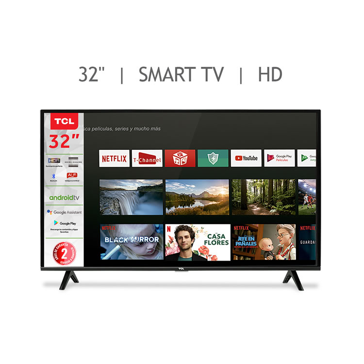 Pantalla LED Smart TV De 32 Pulgadas Android TV TCL 32A325 CST