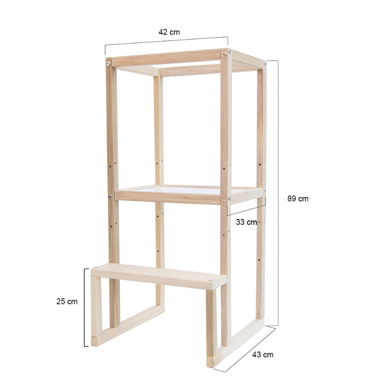 Torre De Aprendizaje Montessori Banco Infantil Taburete