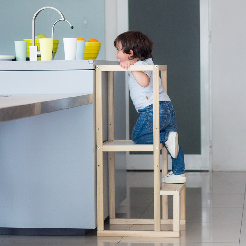 Torre De Aprendizaje Montessori Banco Infantil Taburete