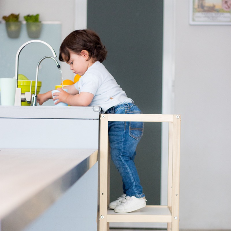 Torre De Aprendizaje Montessori Banco Infantil Taburete