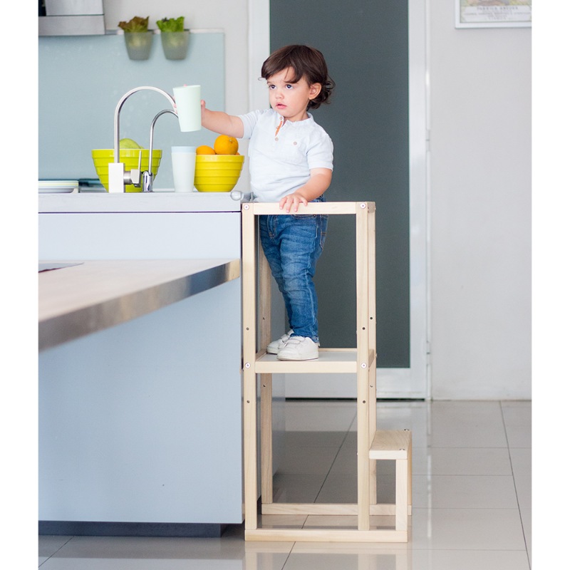 Torre De Aprendizaje Montessori Banco Infantil Taburete