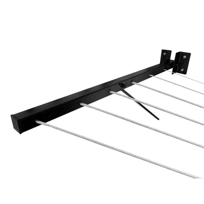 Tendedero de ropa plegable con cable de acero