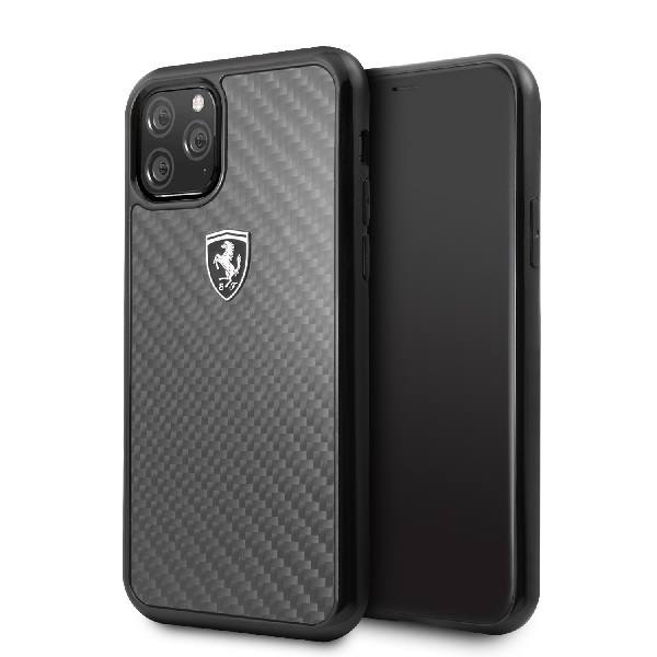 Funda Case Fibra De Carbono Ferrari Negro iPhone 11 Pro