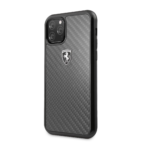 Funda Case Fibra De Carbono Ferrari Negro iPhone 11 Pro
