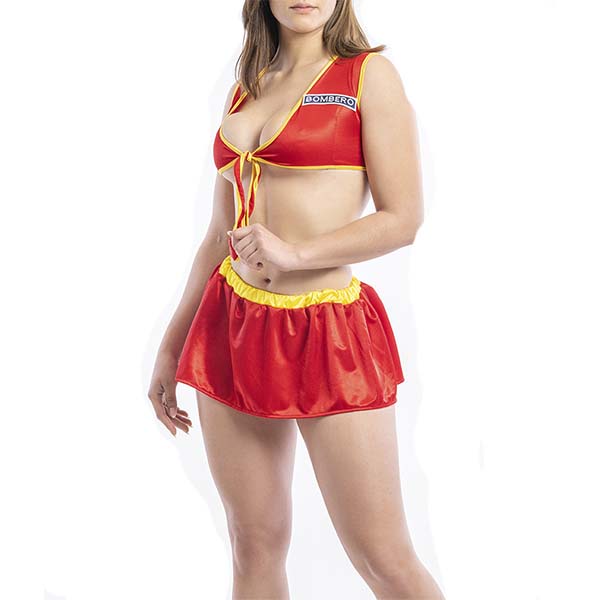Disfraz Bombera Sexy Dama Dessea
