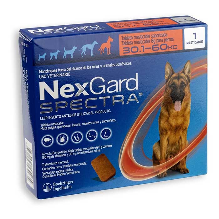 Nex Gard (30,1- 60 Kg) Mata Pulgas (1 Pastilla Saborizada)
