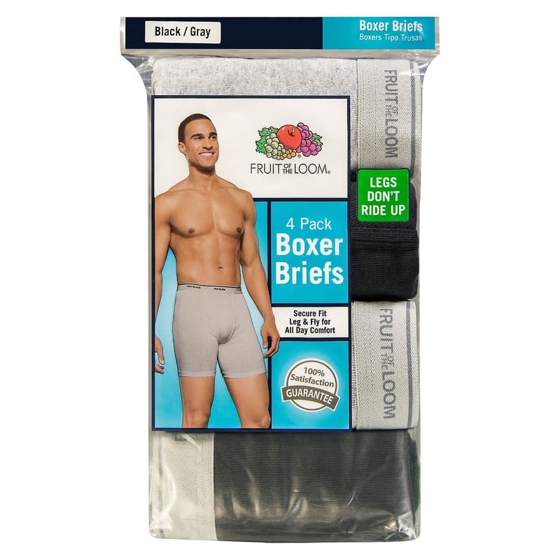 BOXER FRUIT OF THE LOOM 4 PACK BRIEFS