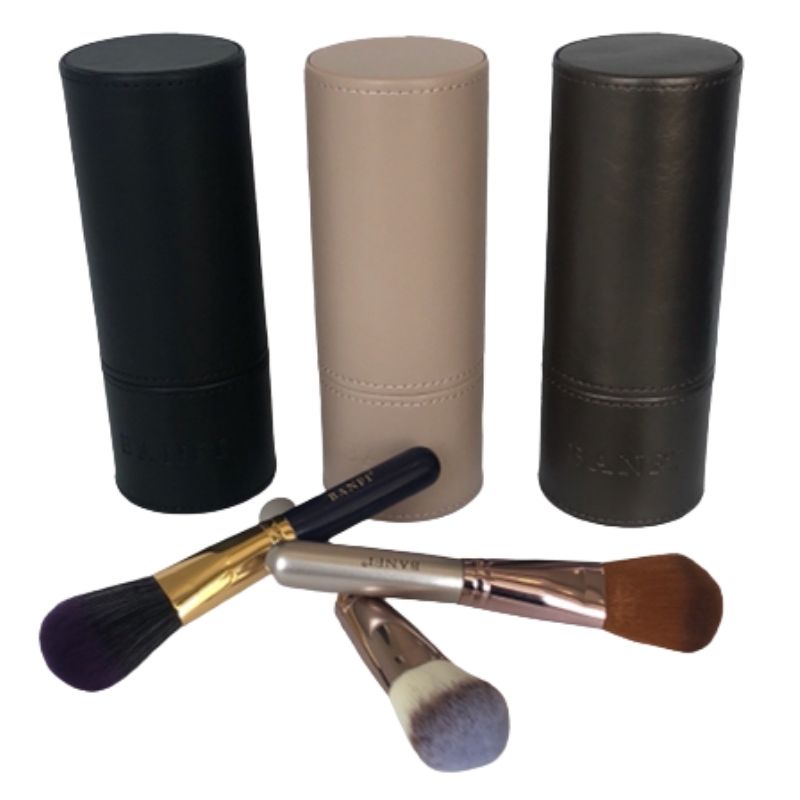 SET JUEGO PROFESIONAL DE BROCHAS PARA MAQUILLAJE TUBO 7 PZ