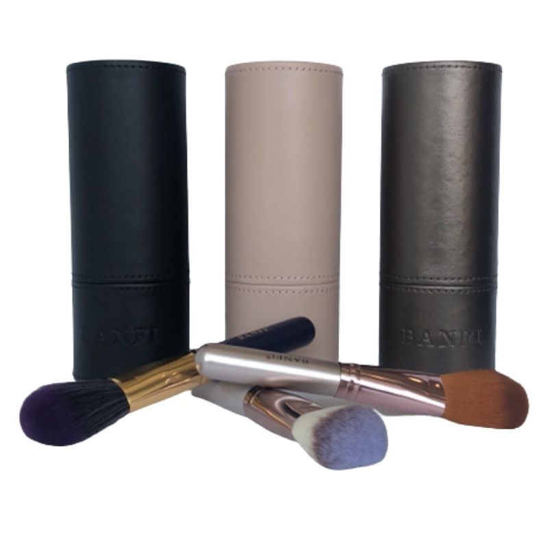 SET JUEGO PROFESIONAL DE BROCHAS PARA MAQUILLAJE TUBO 7 PZ