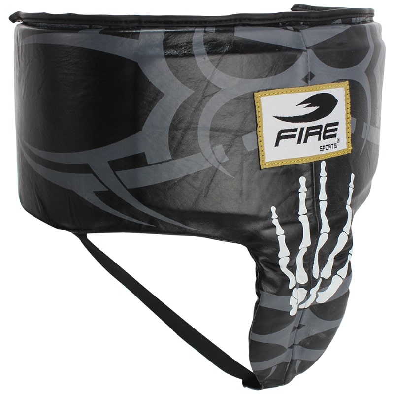 Concha pélvica protectora Fire Sports femenil de PIEL con riñonera Diseño Calavera