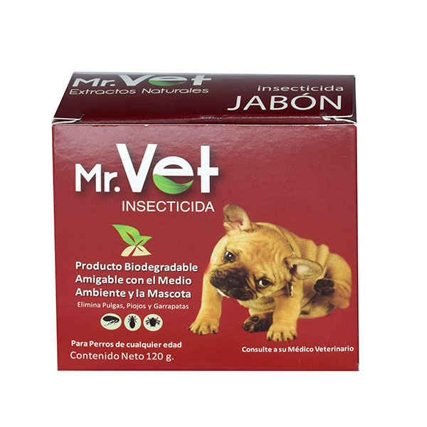 Jabón Insecticida para Mascotas Mr. Vet 