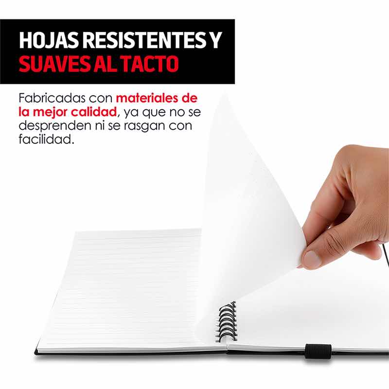 Cuaderno Inteligente Reutilizable De 50 Hojas 3 Plumas Redlemon