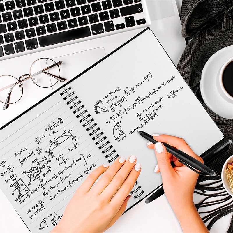 Cuaderno Inteligente Reutilizable De 50 Hojas 3 Plumas Redlemon