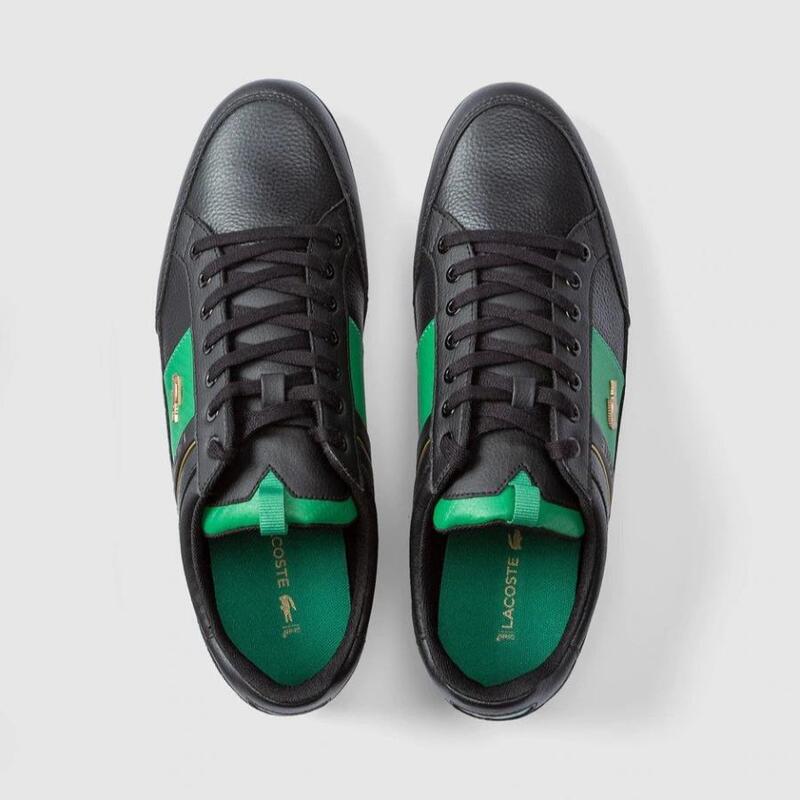 Tenis Lacoste Chaymon Negro Verde de Caballero