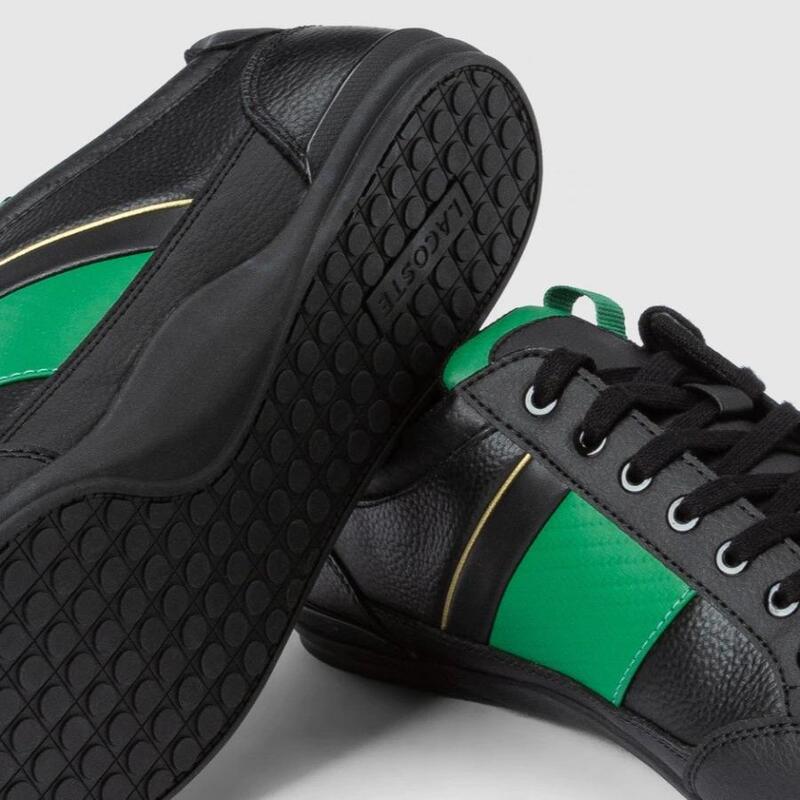 Tenis Lacoste Chaymon Negro Verde de Caballero