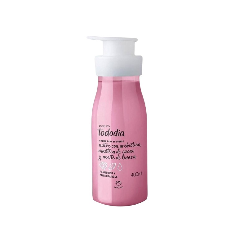 Crema Hidratante Corporal Frambuesa Y Pimienta Rosa Tododia Natura
