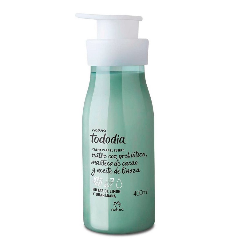 Crema Hidratante Corporal Hojas De Limón Y Guanábana Tododia Natura