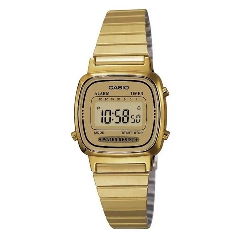 Reloj Casio Dorado La670 G9mujer Retro Mini Watchsalas Full