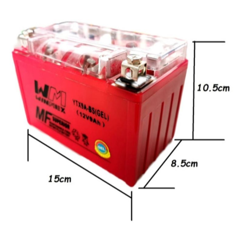 Batería De Gel Ytx9a-bs Para Moto/Motoneta