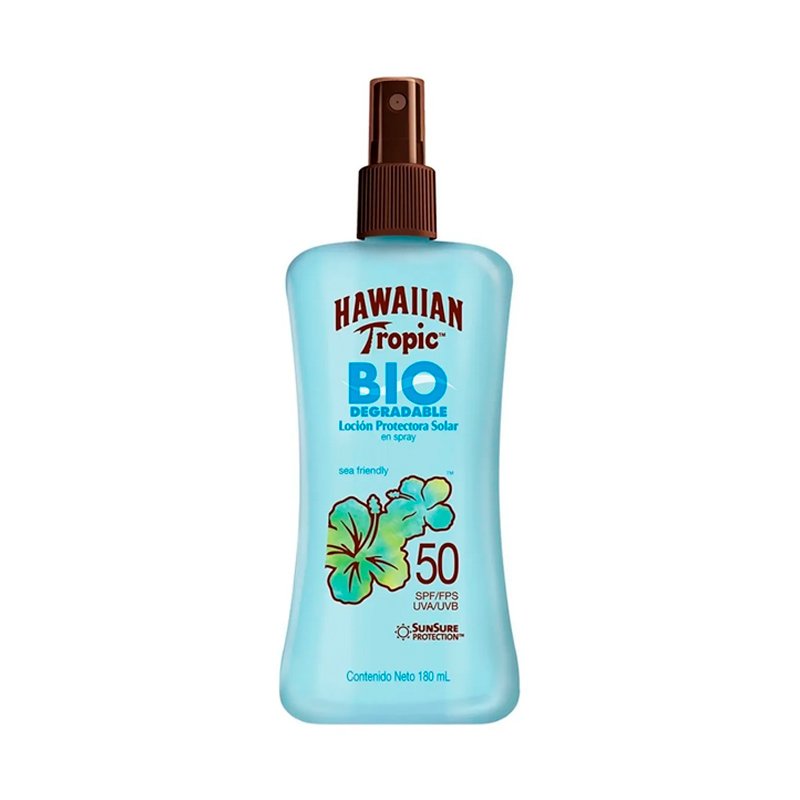 Loción Protectora Solar Hawaiian Tropic Bloqueador Solar Biodegradable 180 ml