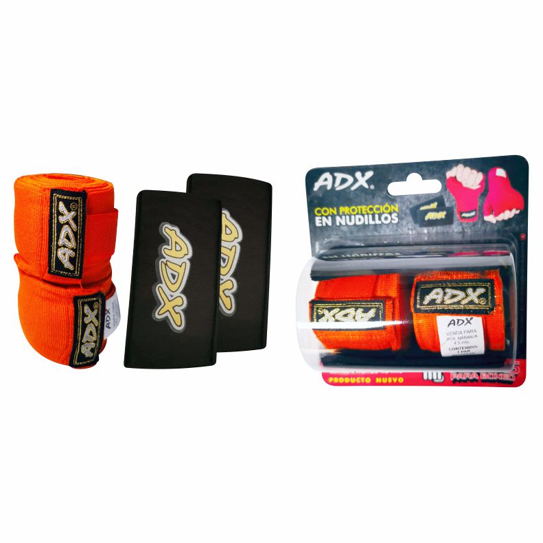 Par de Vendas para Entrenamiento Con Nudillera Incluida Adx 4.5 mtrs de Largo