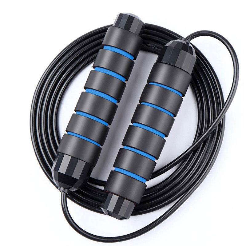 Cuerda 3m Saltar Doble Balero Speed Rope Alta Velocidad Crossfit Azul