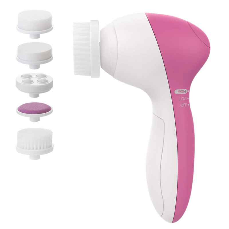 Set de Limpieza Facial, Cepillo Limpiador 5 en 1 + Limpiador