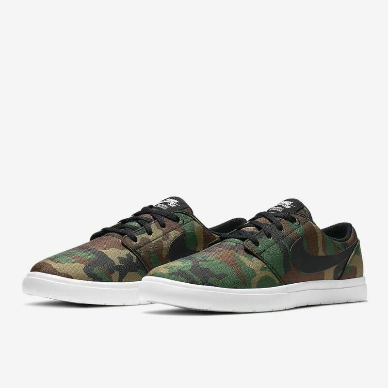 Tenis Nike Sb Portmore II Camo Verde de Caballero