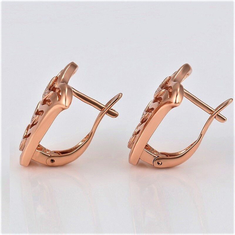 Aretes Concha Baño de Oro Rosa INCLUYE Caja Para Regalo Farcelli Jewelry