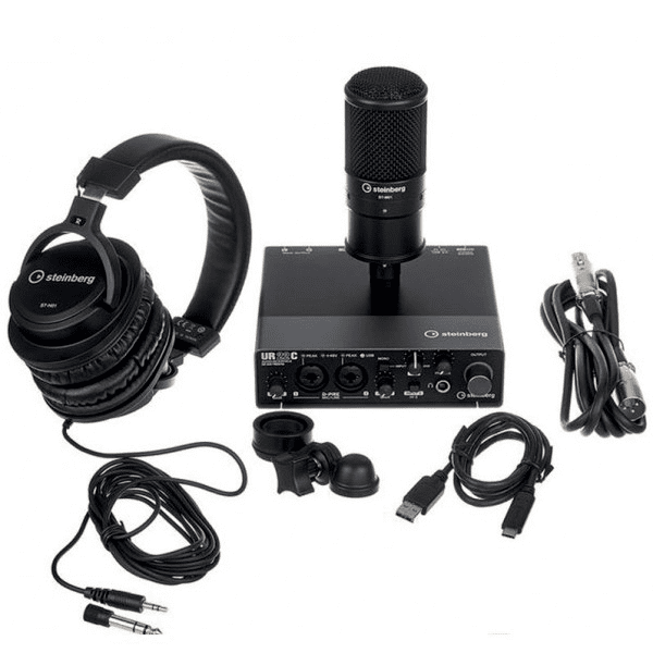 Paquete Grabación Audifonos Microfono Ur22crpack Steinberg
